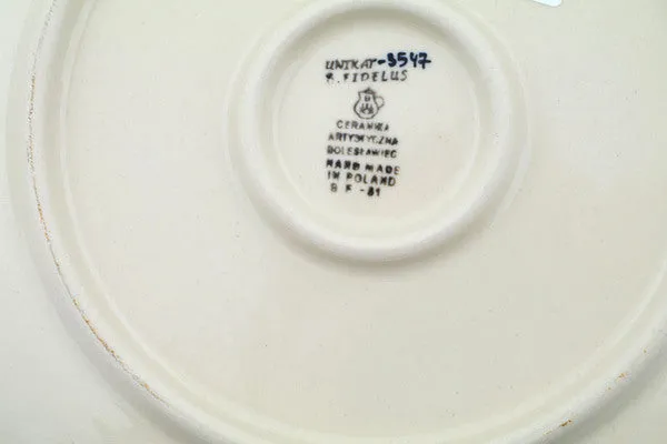 10" Dinner Plate - Red And Yellow Flowers