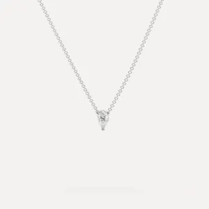 1/2 carat Pear Floating Diamond Necklace