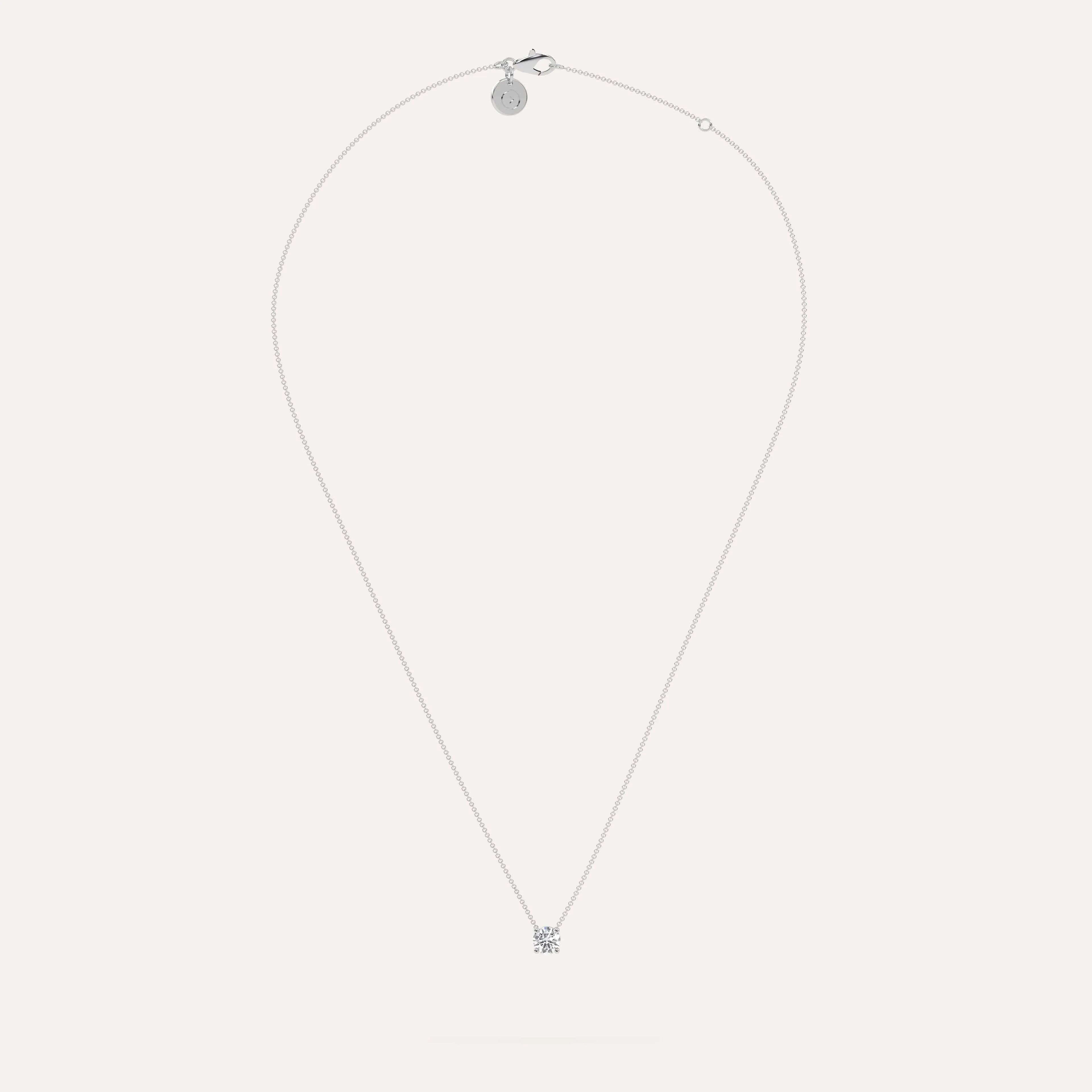 1/2 carat Round Floating Diamond Necklace