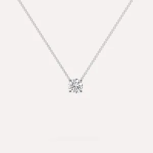 1/2 carat Round Floating Diamond Necklace
