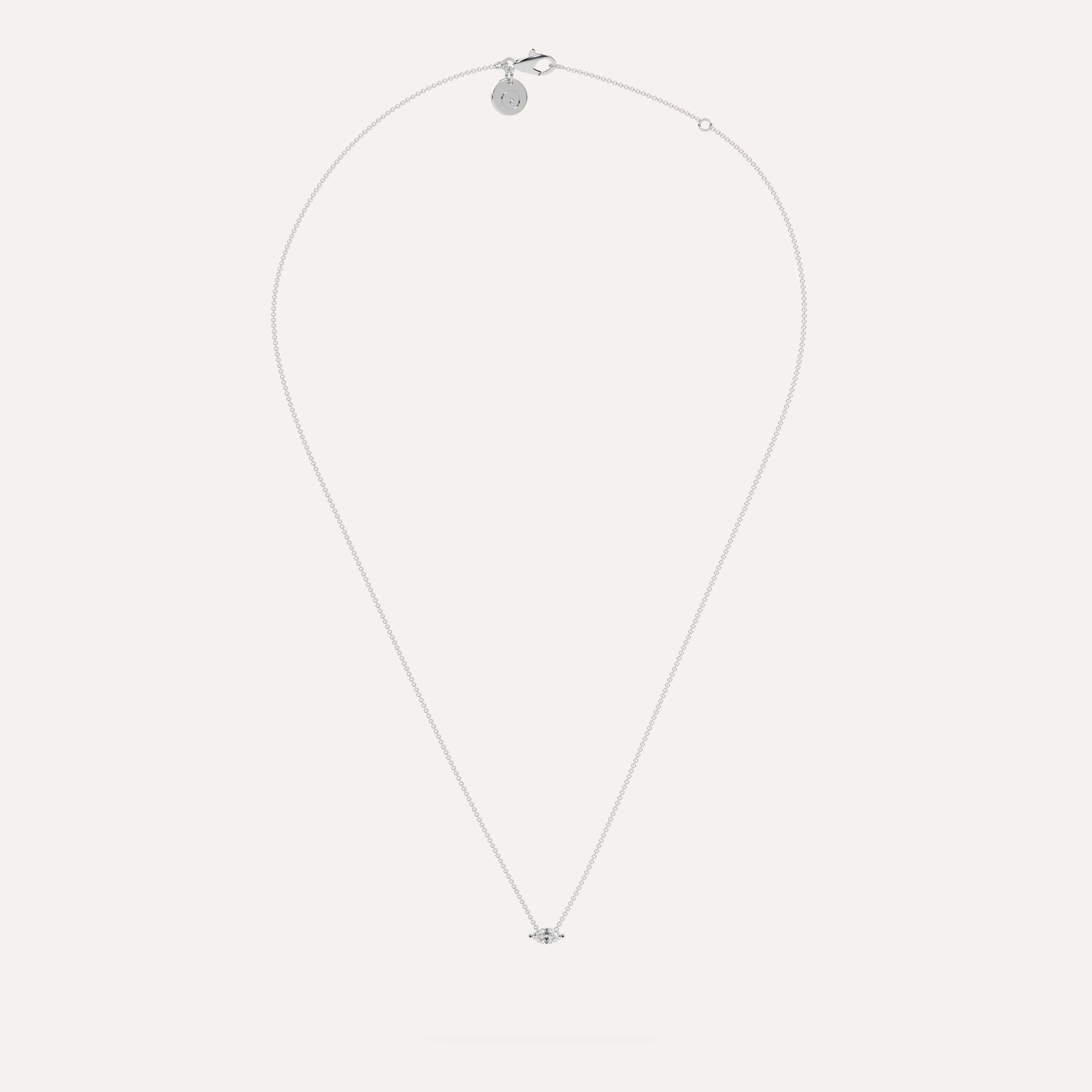 1/4 carat Marquise Floating Diamond Necklace