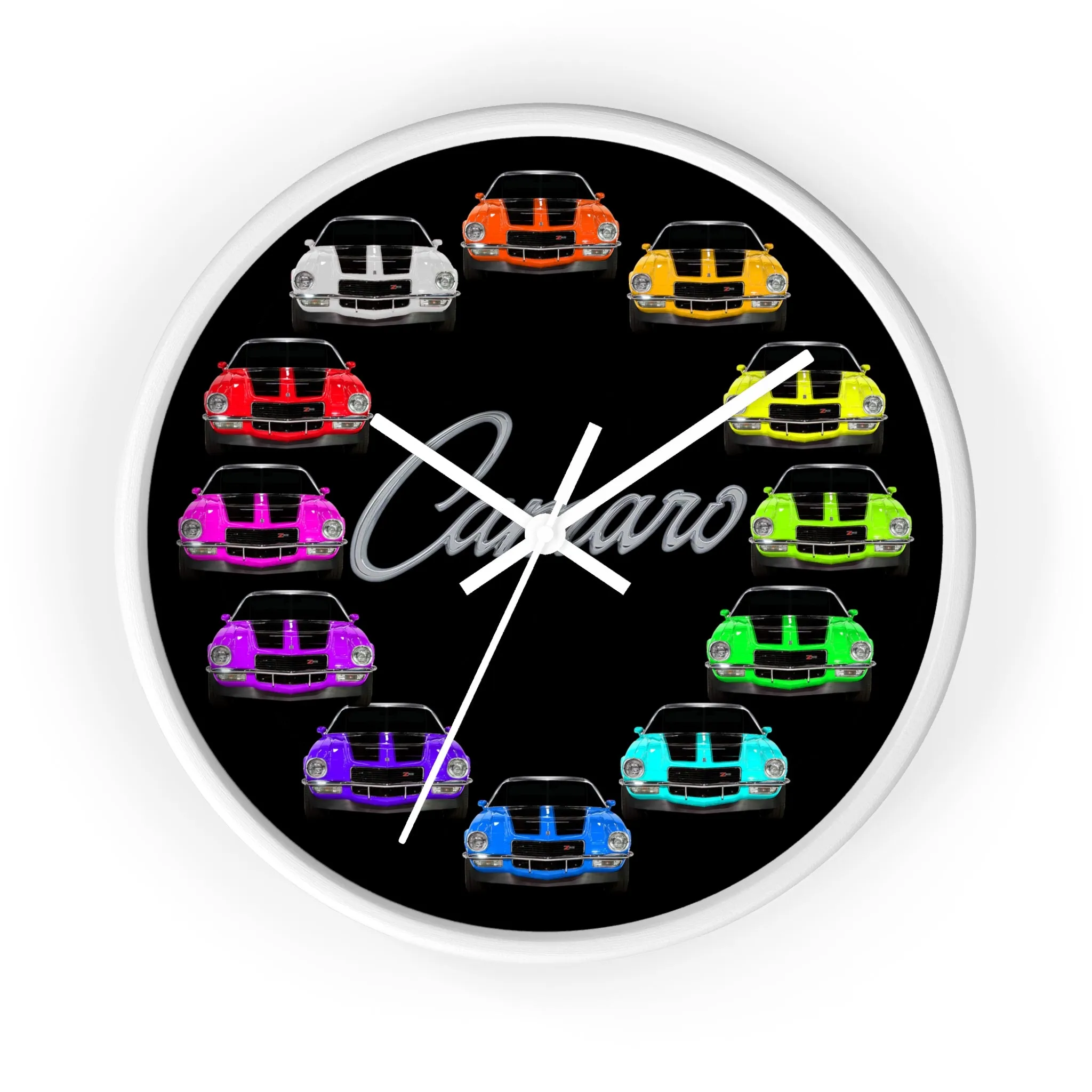 1970 Wall clock Gift Decor Classic Muscle Gift,hot rod,car, Black background