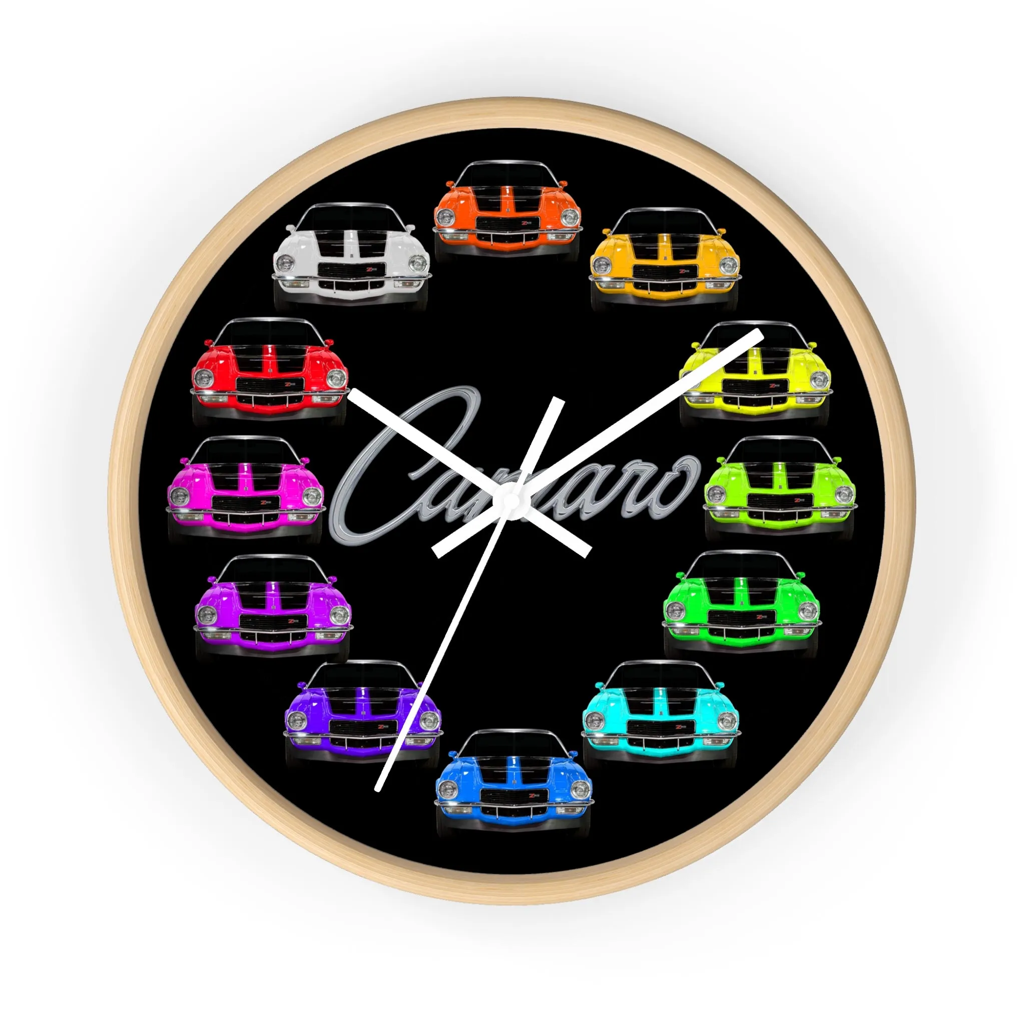 1970 Wall clock Gift Decor Classic Muscle Gift,hot rod,car, Black background