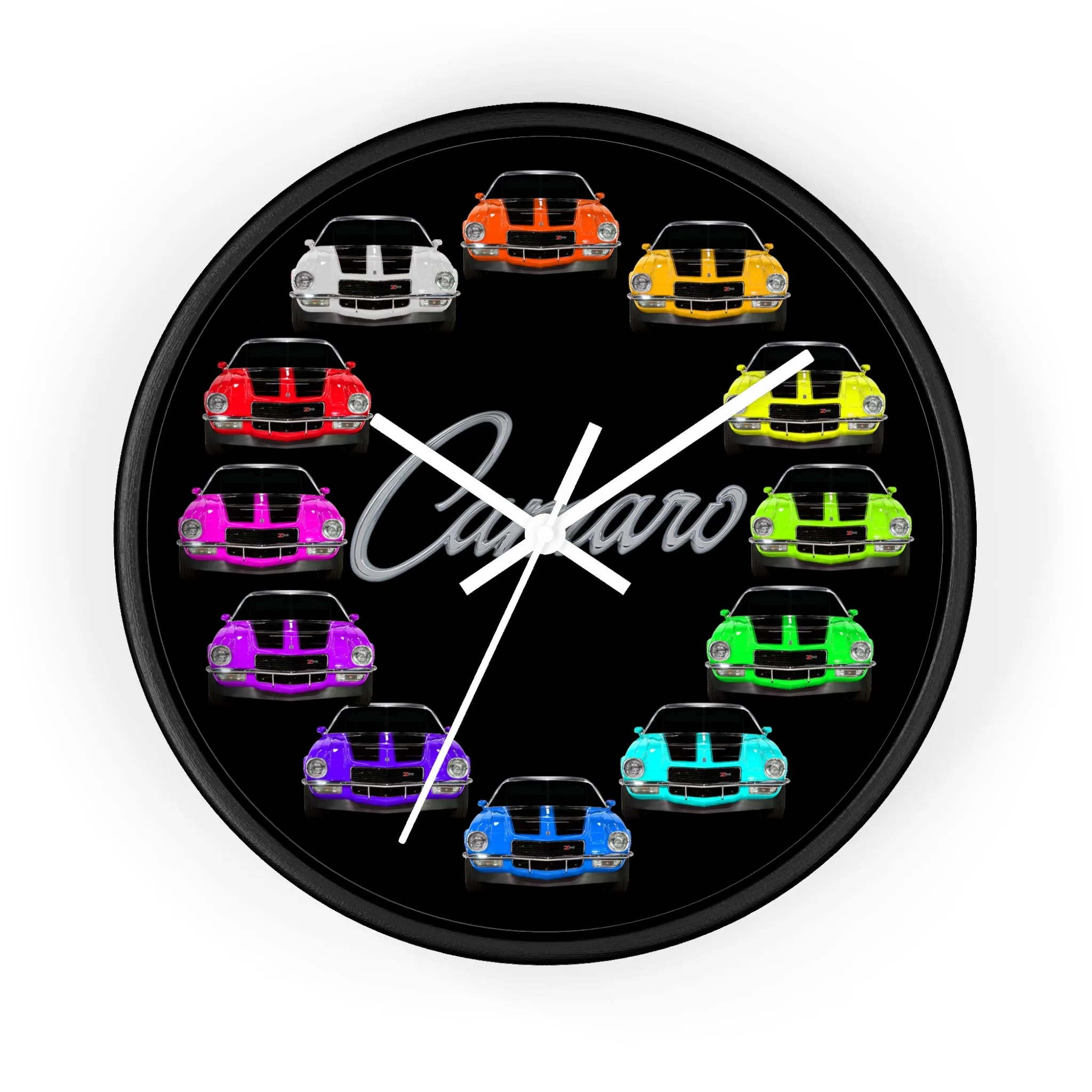 1970 Wall clock Gift Decor Classic Muscle Gift,hot rod,car, Black background