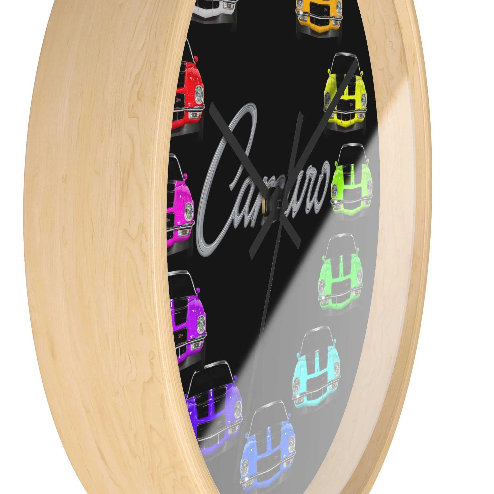 1970 Wall clock Gift Decor Classic Muscle Gift,hot rod,car, Black background