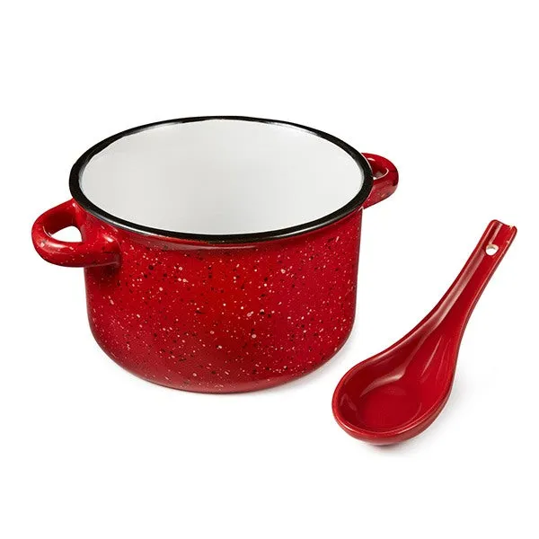 20 Oz. Campfire Soup Bowl With Spoon (Q268622)
