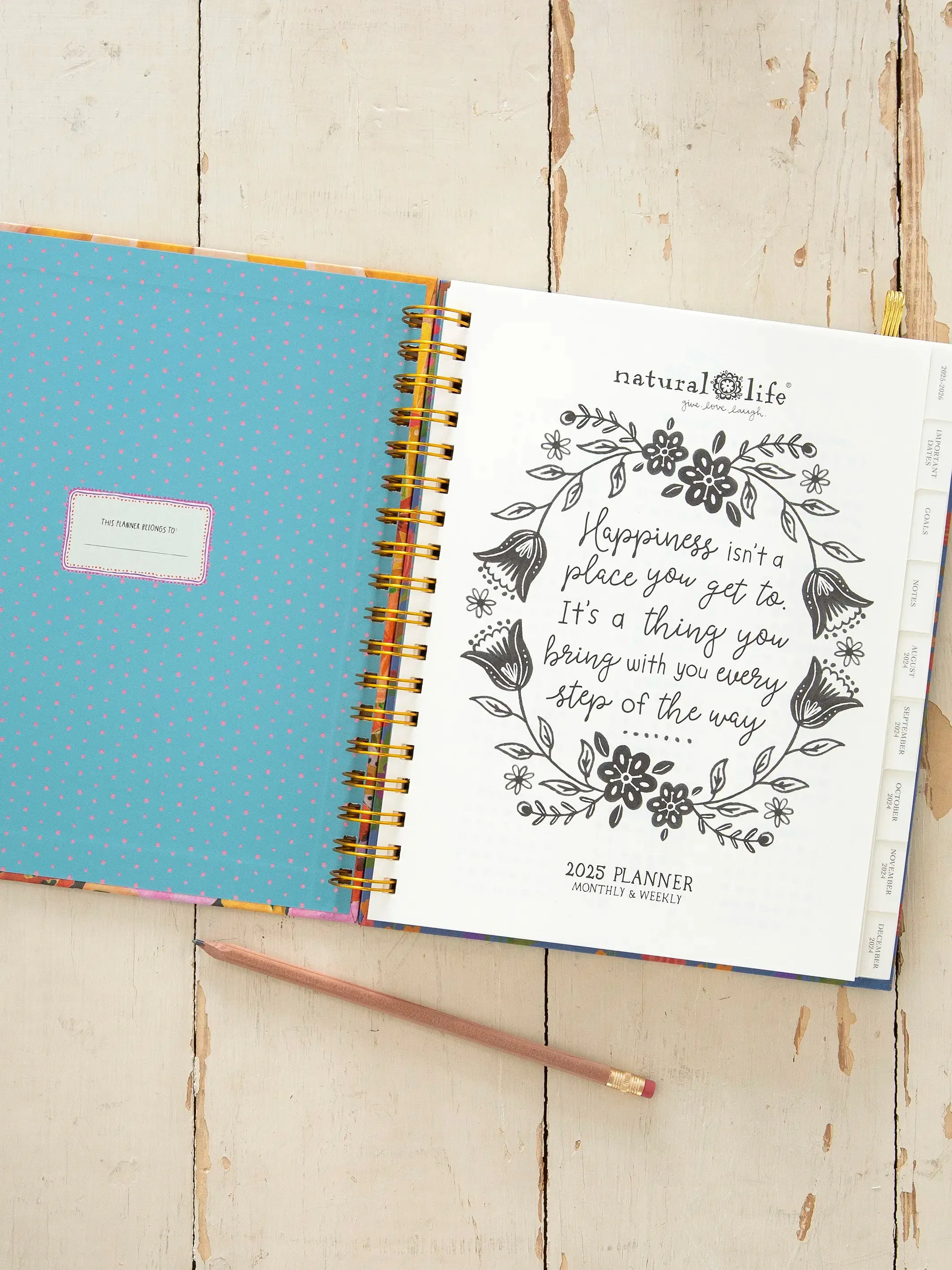 2024-25 17 Month Planner - Grateful Mountain Range