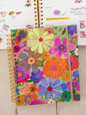 2024-25 17 Month Planner - Rainbow Flower Bouquet