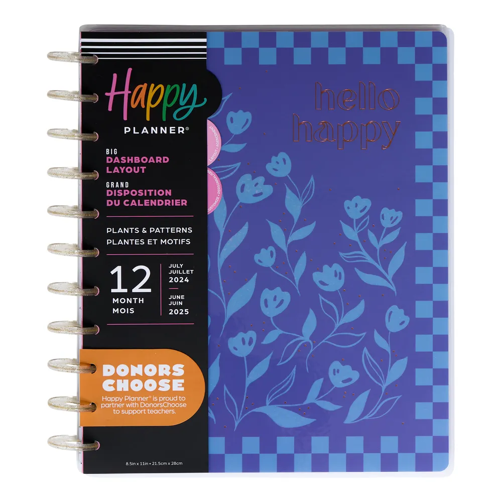 2024 Plants & Patterns Happy Planner - Big Dashboard Layout - 12 Months