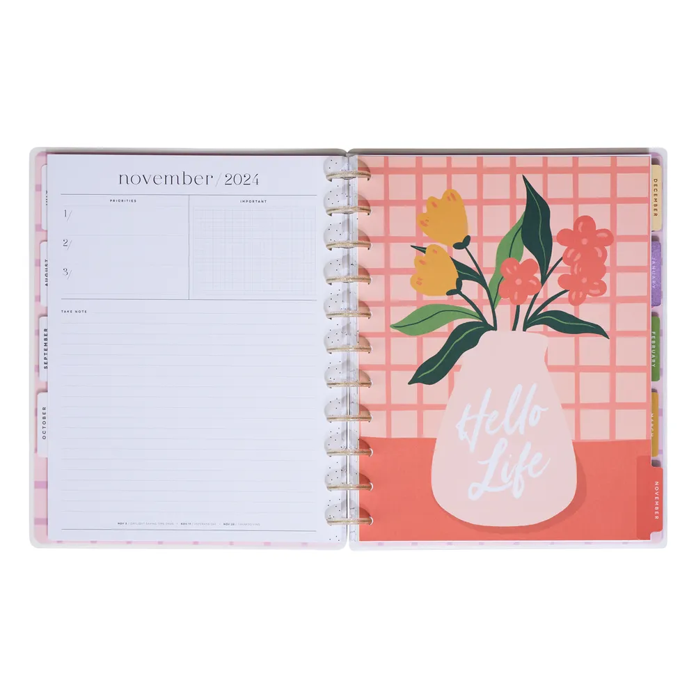 2024 Plants & Patterns Happy Planner - Big Dashboard Layout - 12 Months