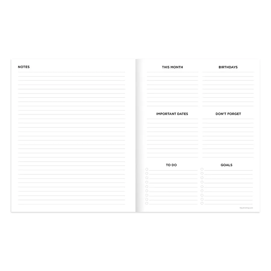 2025 Floating Blue Medium Monthly Planner