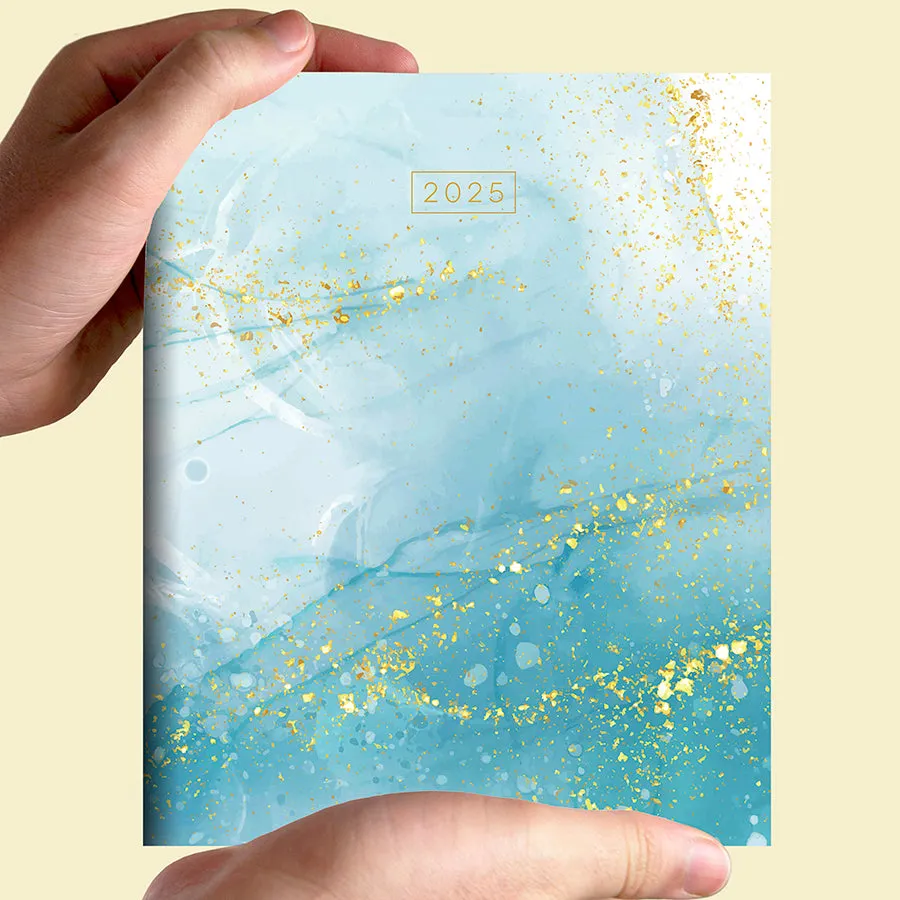 2025 Floating Blue Medium Monthly Planner