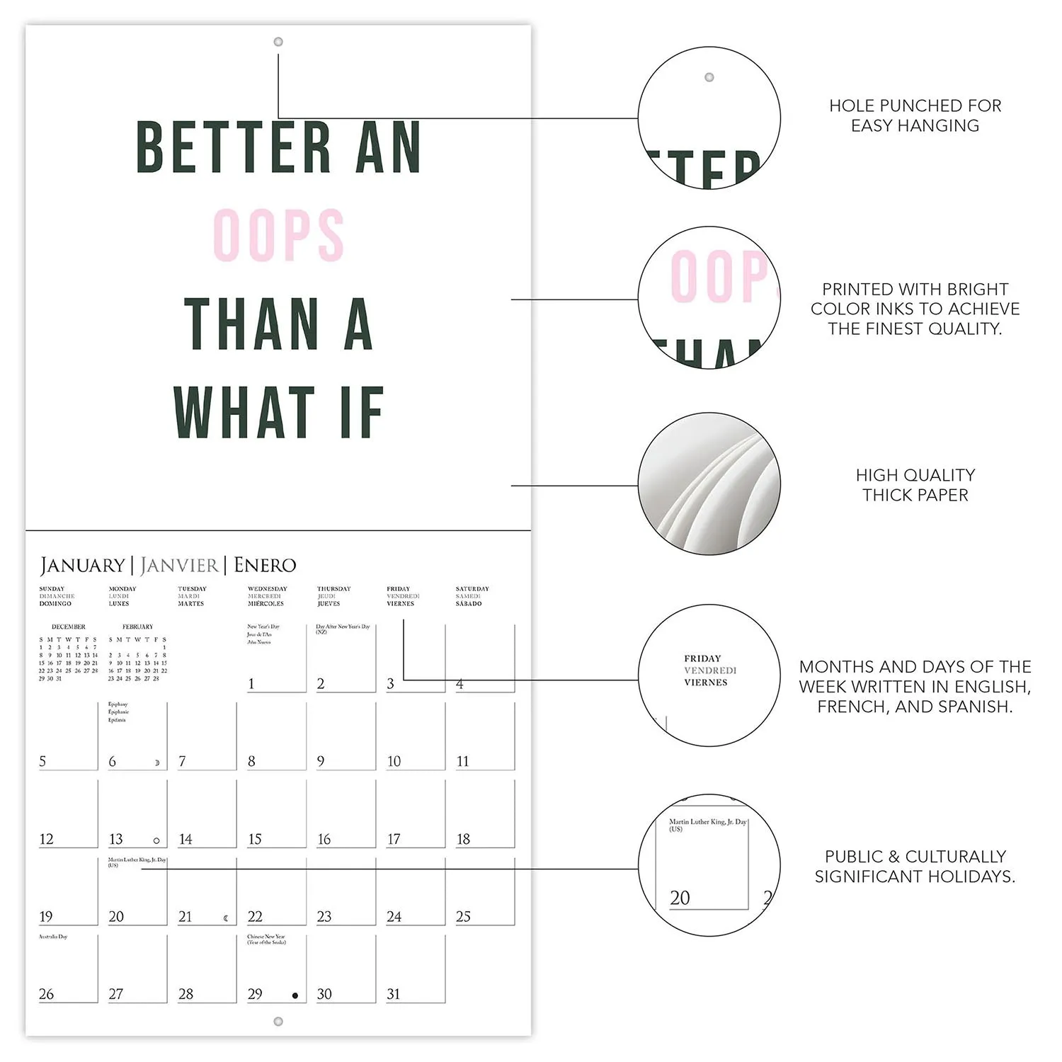2025 Girl Boss Wall Calendar