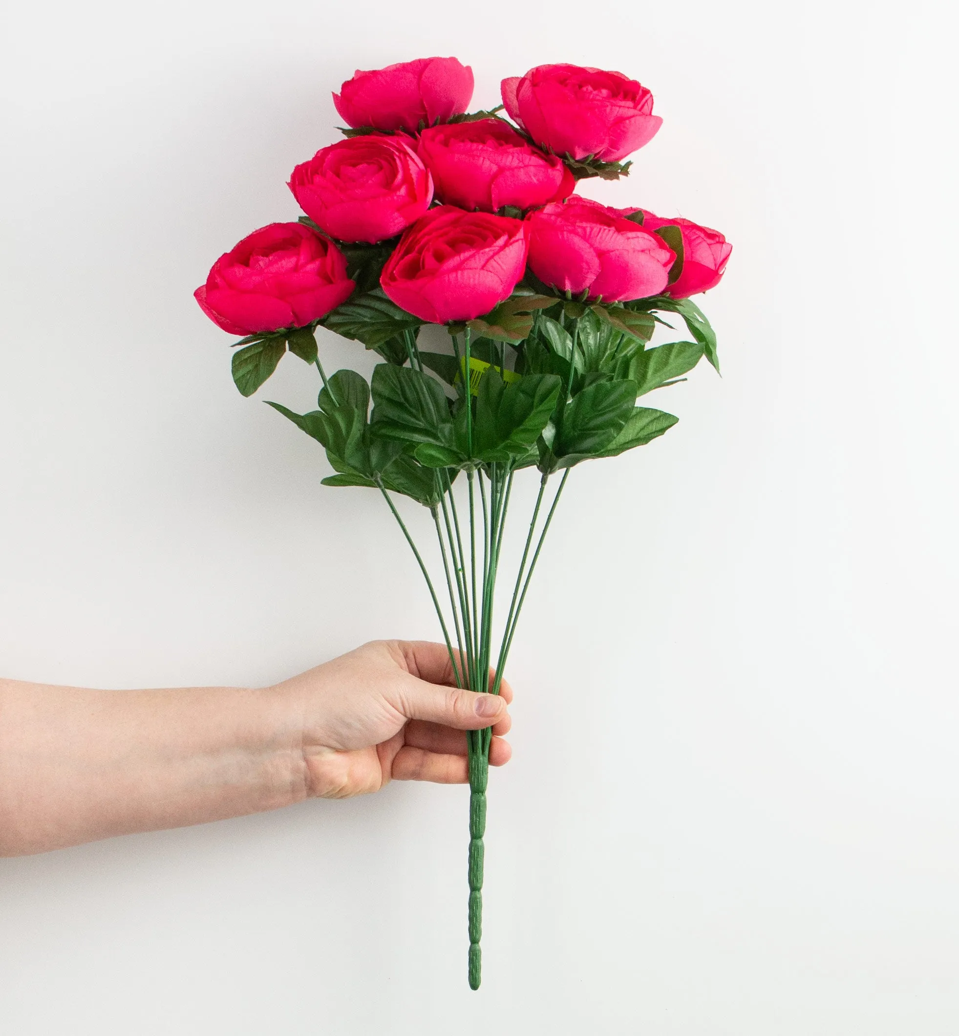 20" Ranunculus Bush: Fuchsia Pink (12 Stem)
