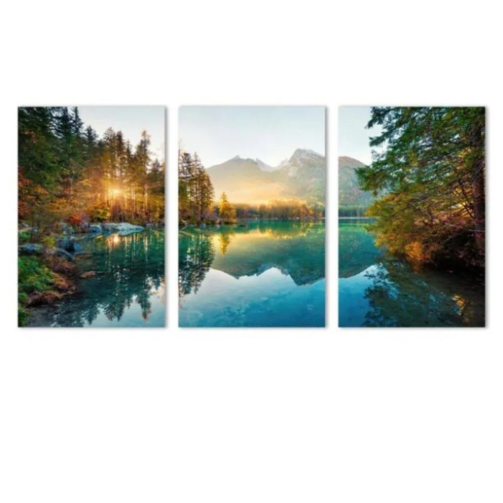 3 Piece Serene Autumn Framed Canvas Wall Art