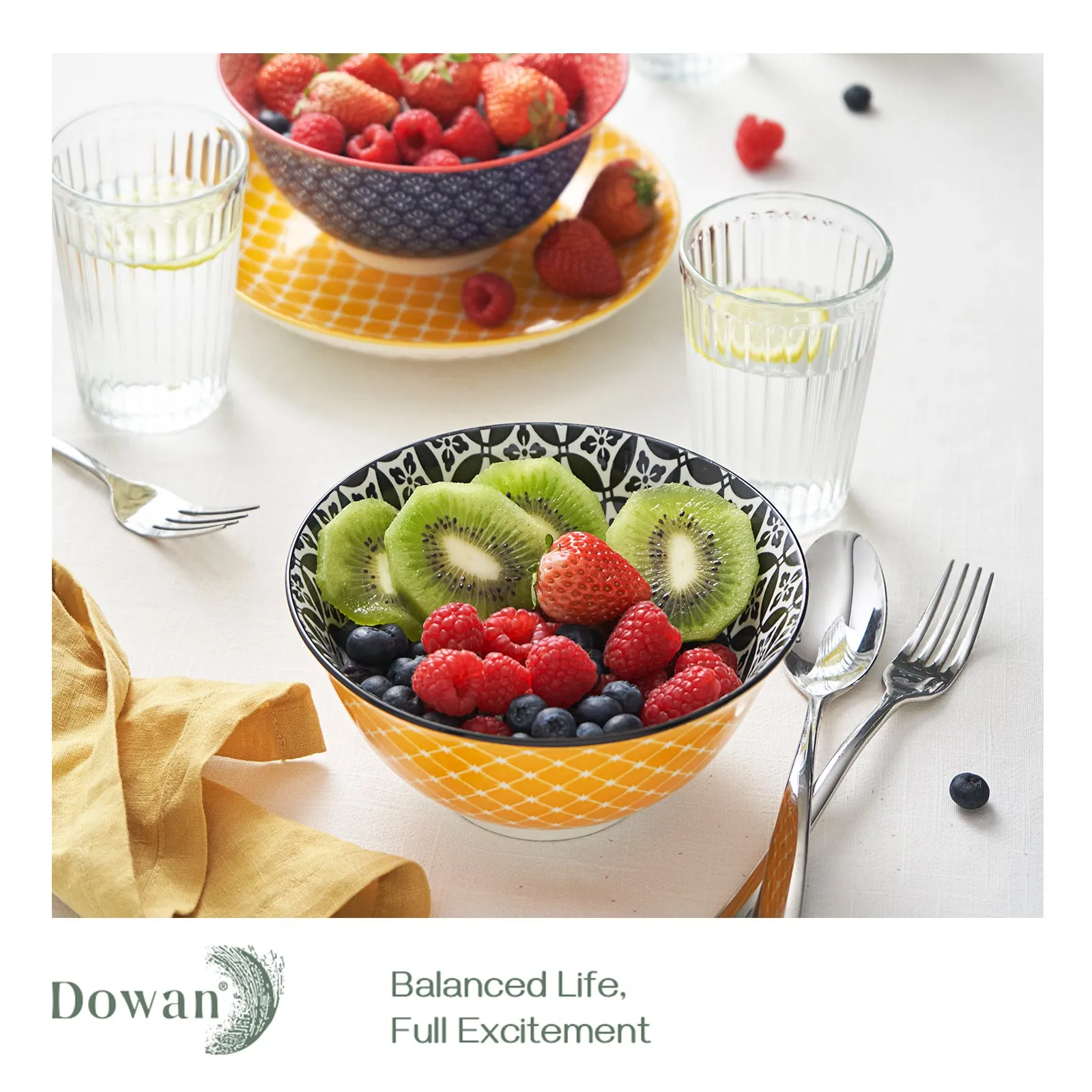32 oz Ceramic Cereal Bowls - Set of 6