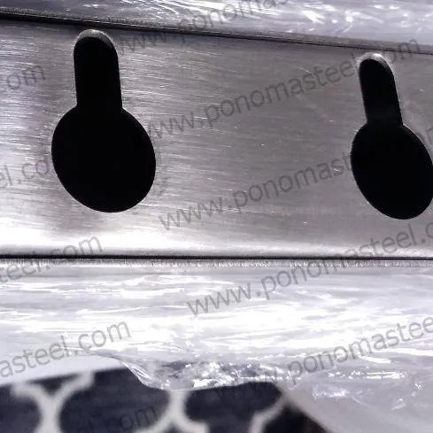 32"x8"x1.5" (cm.81.3x20.3x3.8) stainless steel floating shelf