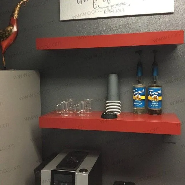 32"x8"x1.5" (cm.81.3x20.3x3.8) stainless steel floating shelf