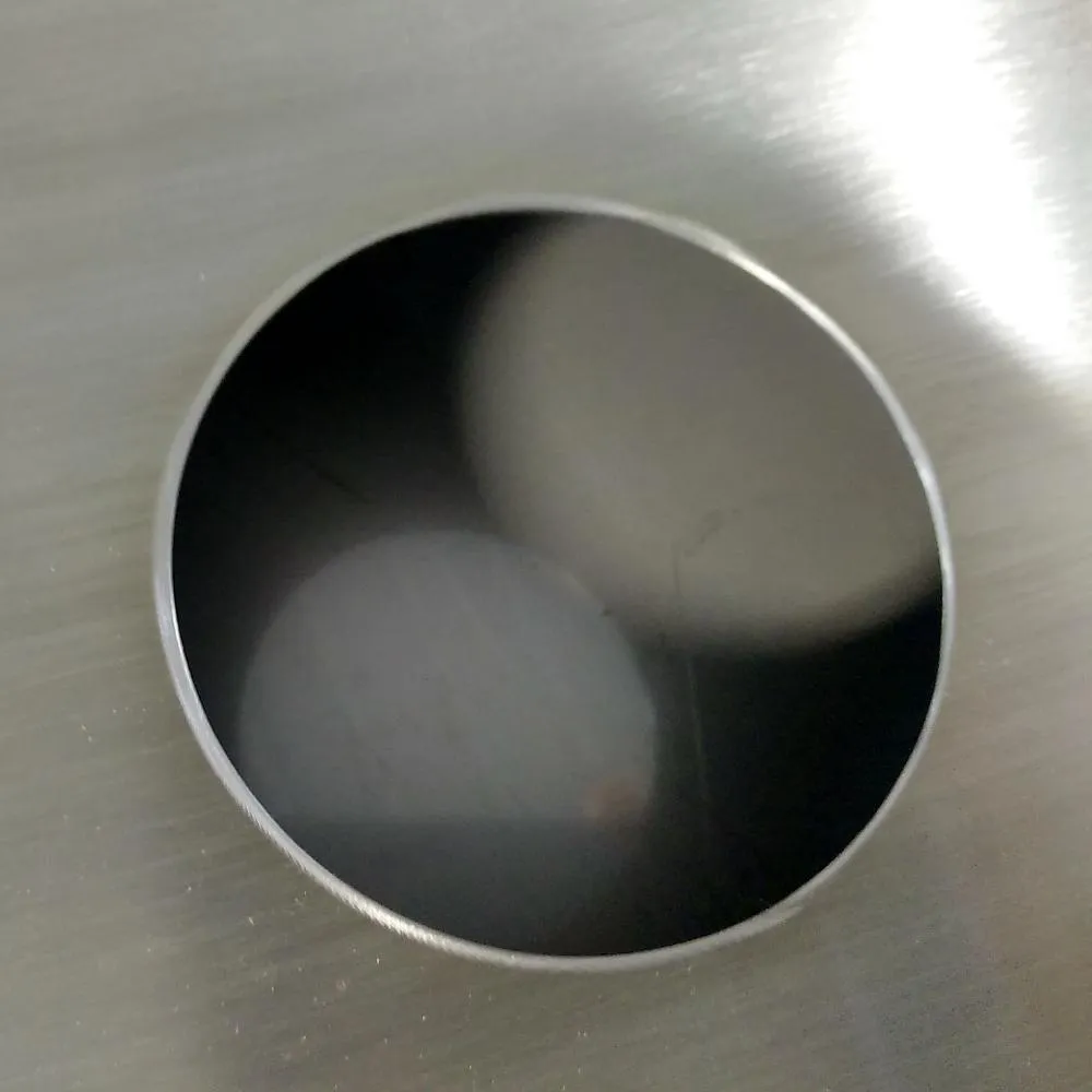 33"x12"x1.5" (cm.84x30.5x3.8) brushed stainless floating shelf with 2 LED lights