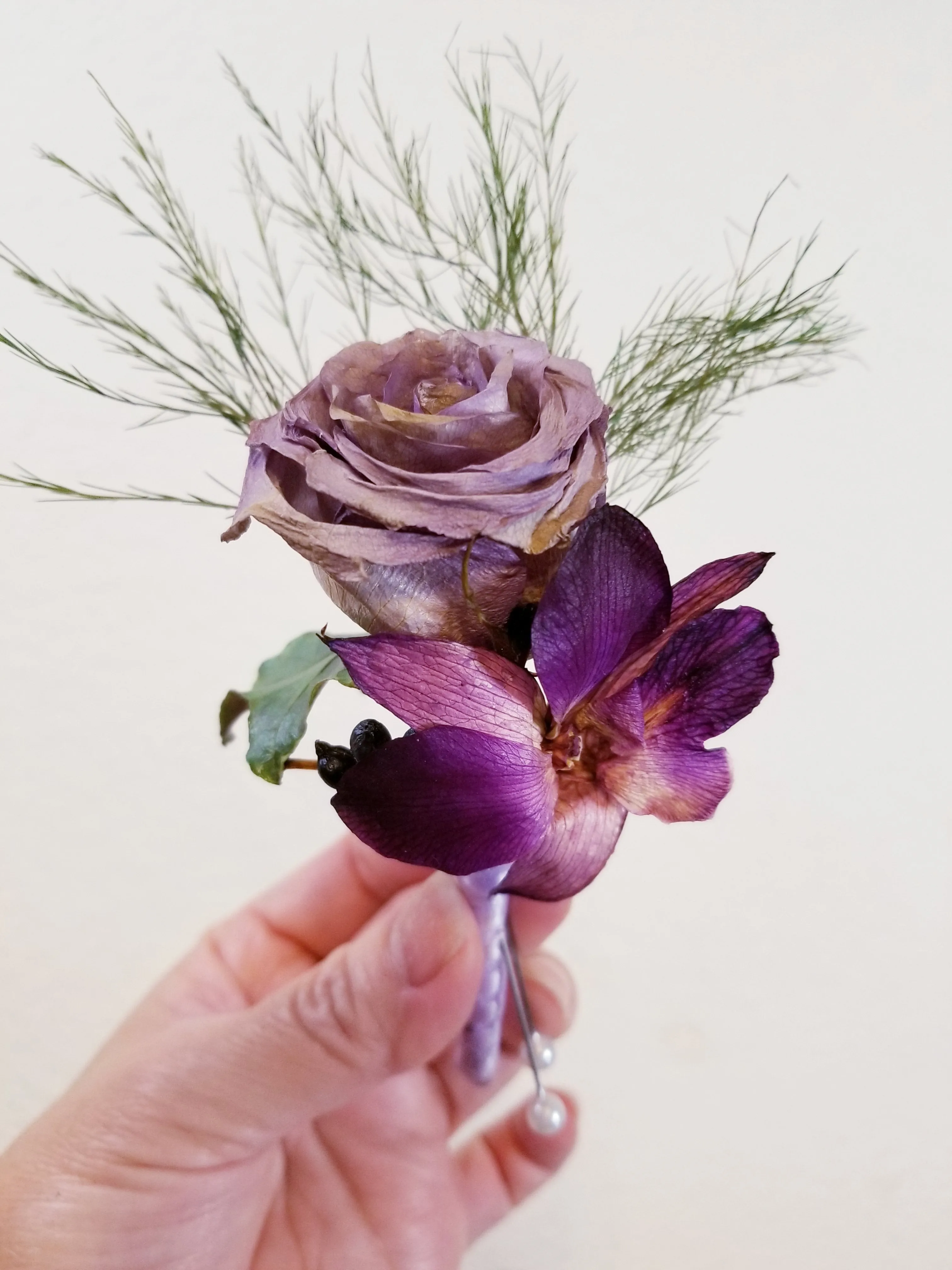 3D Preserved Bouquet Boutonniere