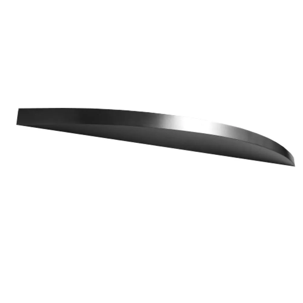 48"x6"x2.0" (cm. 122x15.2x5.1) Ponoma® curved seamless stainless steel floating shelf