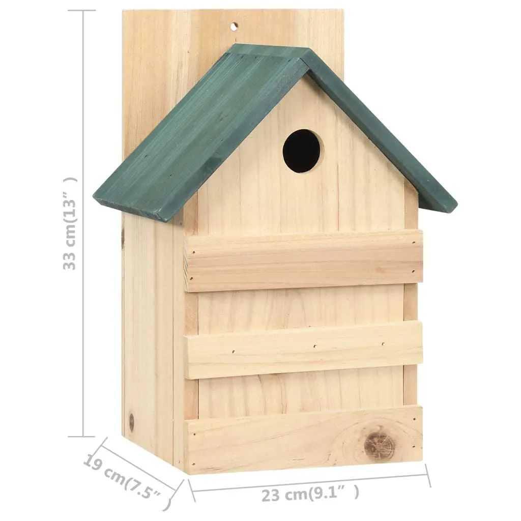 4x Wood Bird Houses