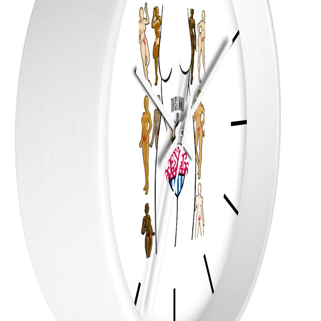 Affirmation Feminist pro choice Wall clock - This Land Is My Land