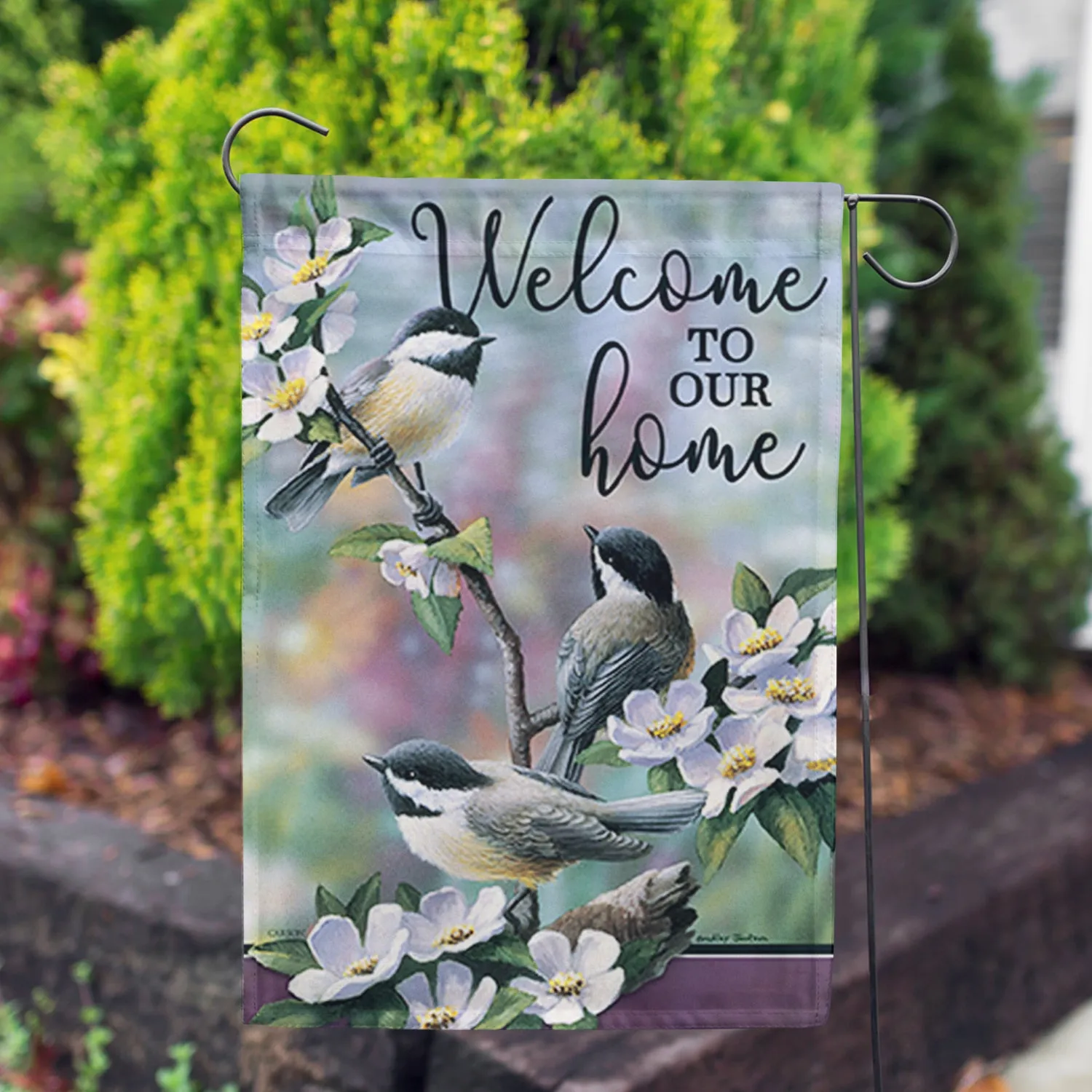 Apple Blossom Time Double Sided Garden Flag