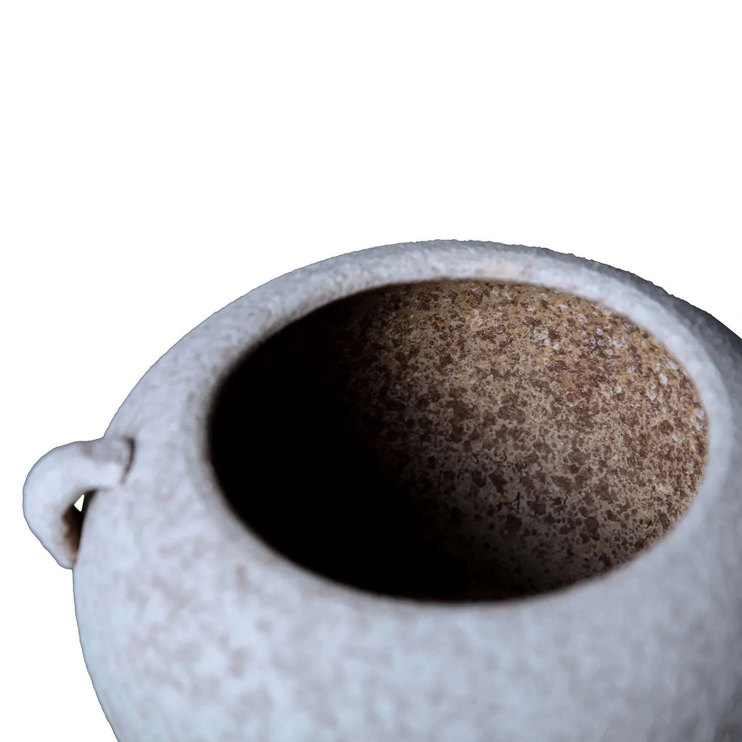 Artisan Ceramic Grey Stone Vase - Country Charm for Your Home