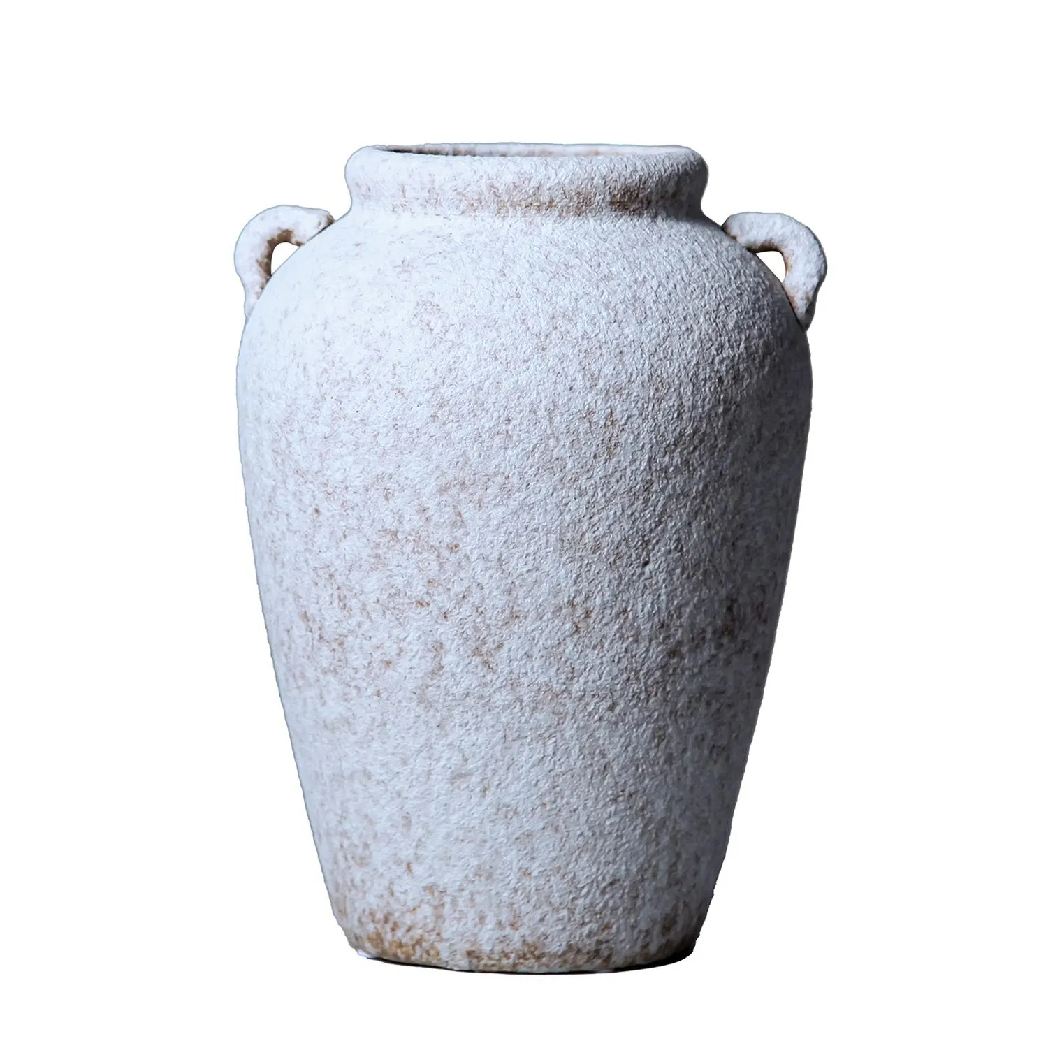 Artisan Ceramic Grey Stone Vase - Country Charm for Your Home