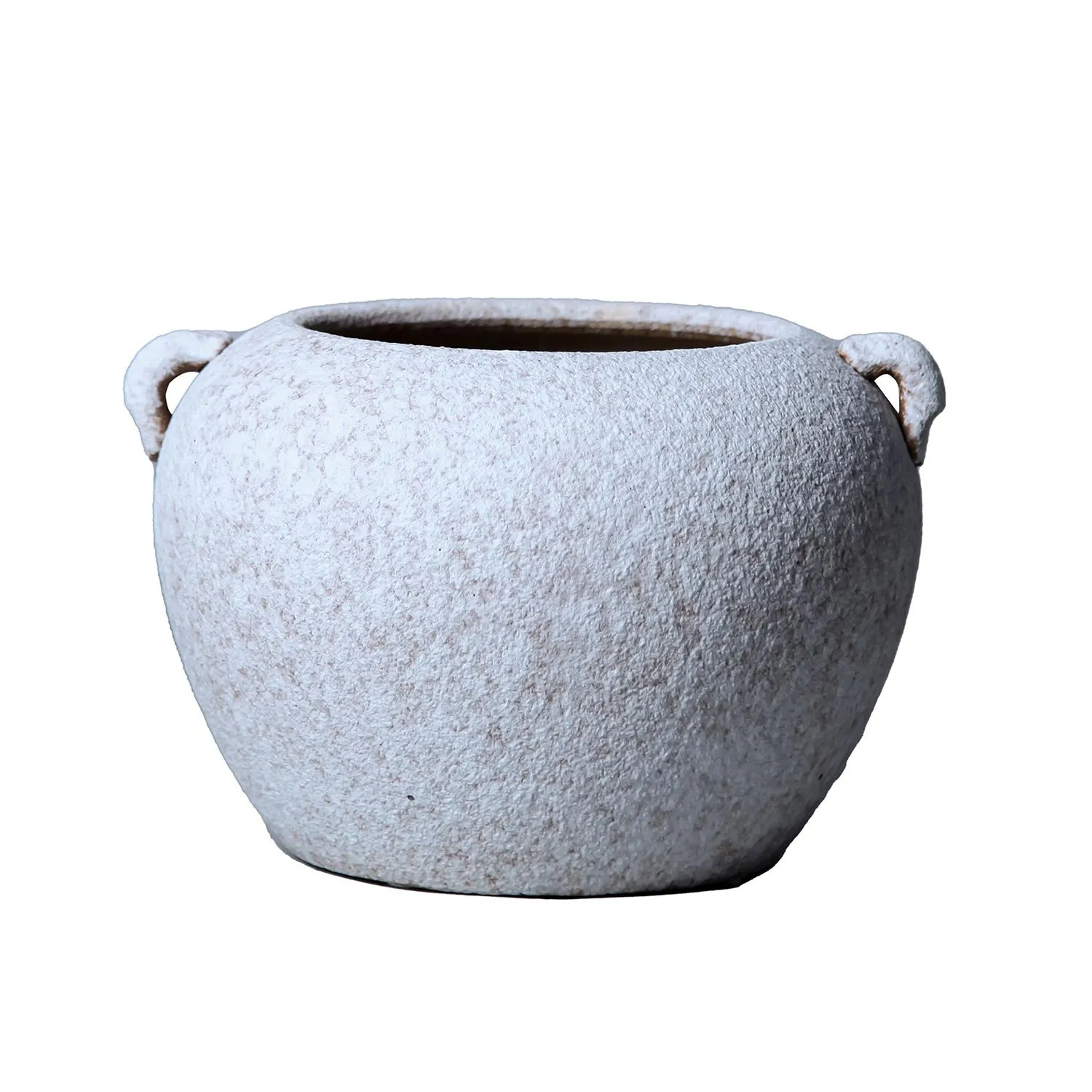 Artisan Ceramic Grey Stone Vase - Country Charm for Your Home