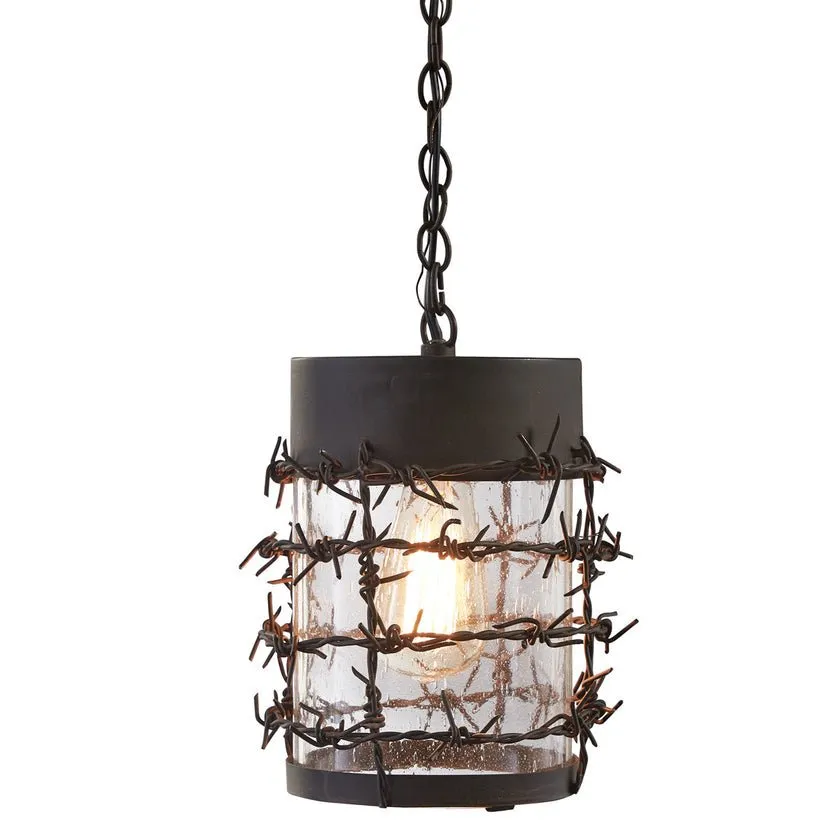 Barbed Wire Pendant Light