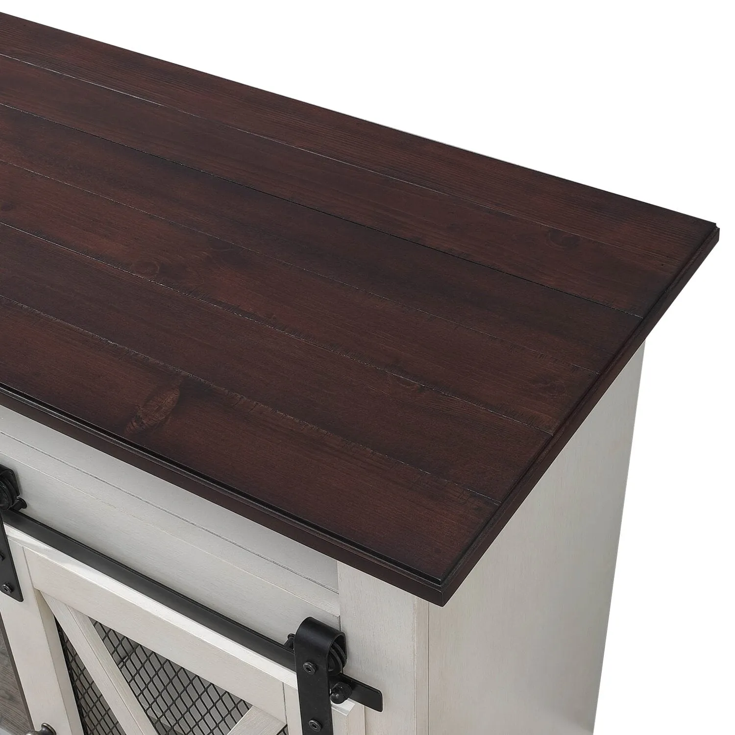 Bewster 69" TV Stand with Firebox - White
