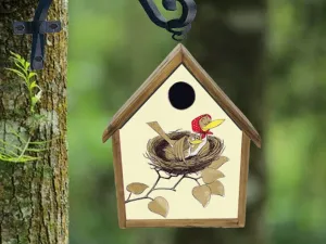Birdhouse Bird House Handmade Custom Design Are You My Mother