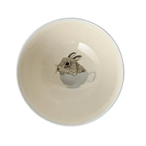 Bloomingville Offwhite and Sky Blue Albert Bowl