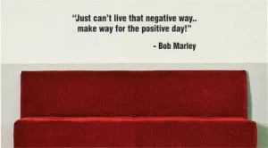 Bob Marley Positive Day Decal Quote Sticker Wall Vinyl Art Decor
