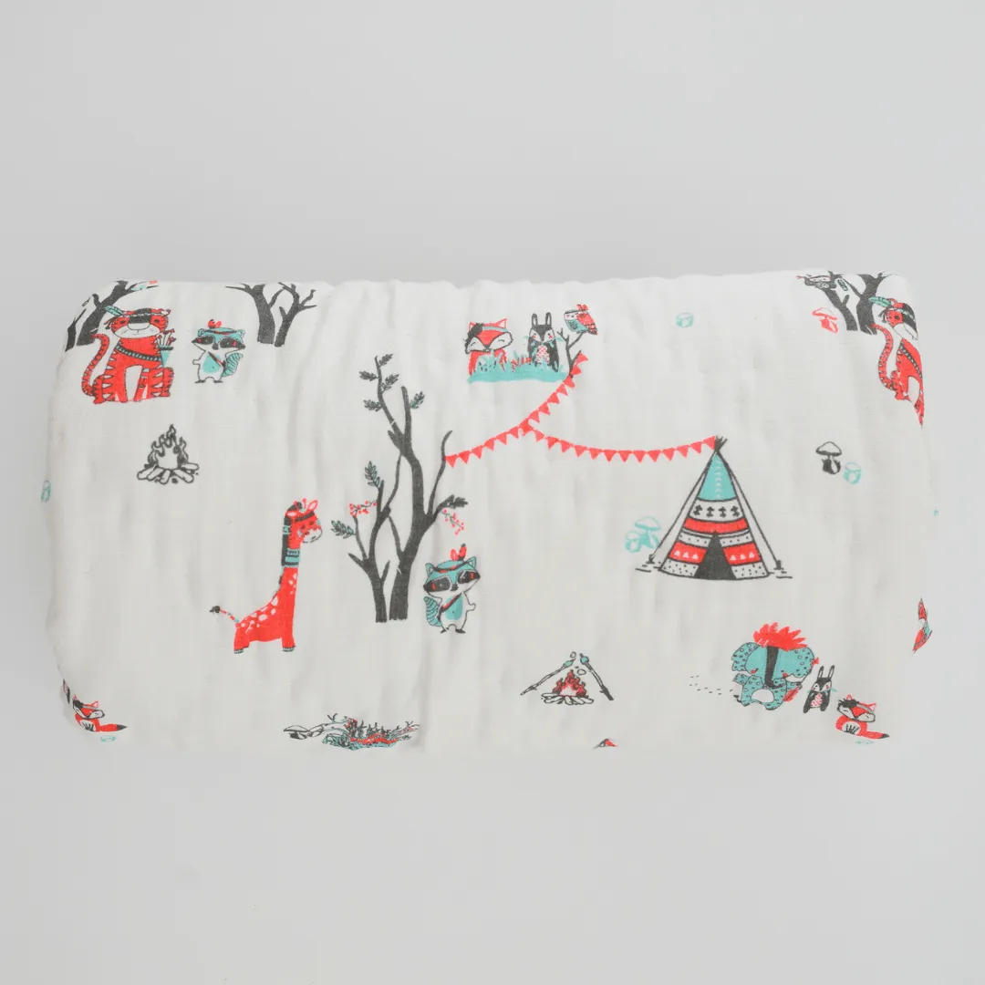 Bohemian Cuddle Handcrafted Muslin Baby Quilt