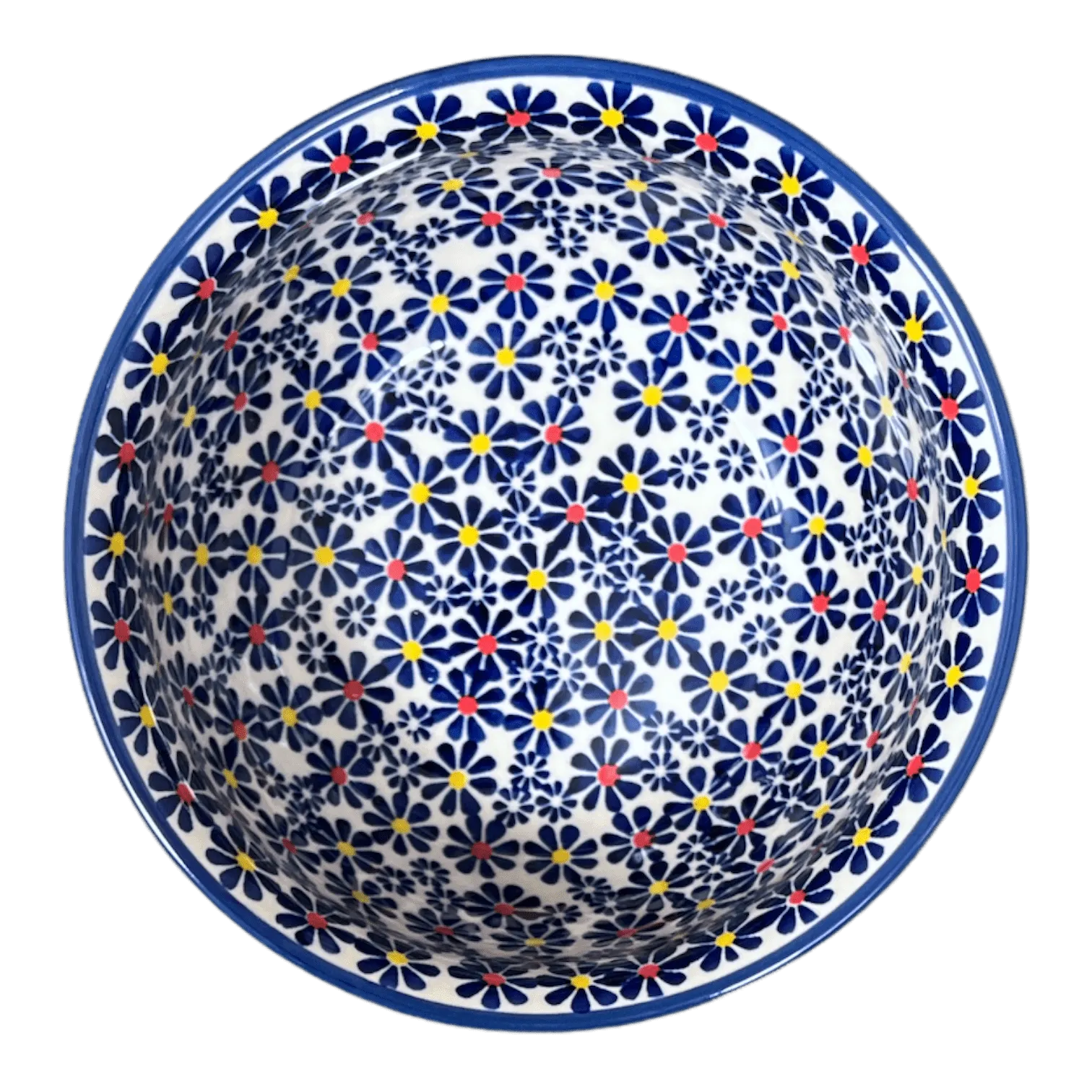 Bowl, Round, 7.75" in "Field of Daisies" by Manufaktura | M085S-S001