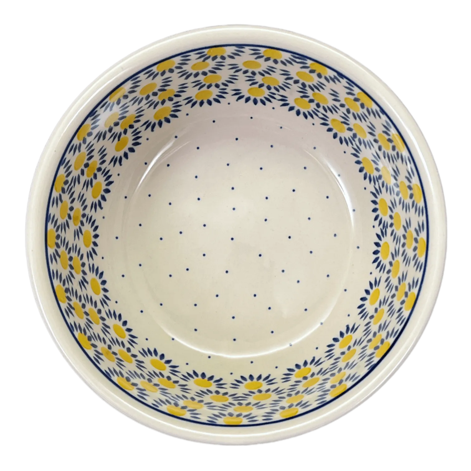 Bowl, Round, 7.75" in "Sunny Circle" by Ceramika Artystyczna | A211-0215