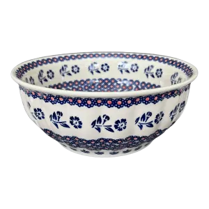 Bowl, Round, 9" Bowl in "Swedish Flower" by Manufaktura | M086T-KLK