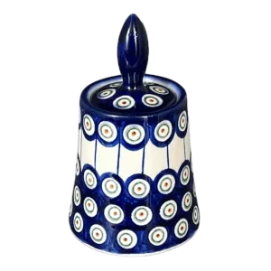 Bowl, Round, Opus, Sugar Bowl, 5.5", WR (WR9D) in "Peacock in Line" by W.R. Ceramika | WR9D-SM1