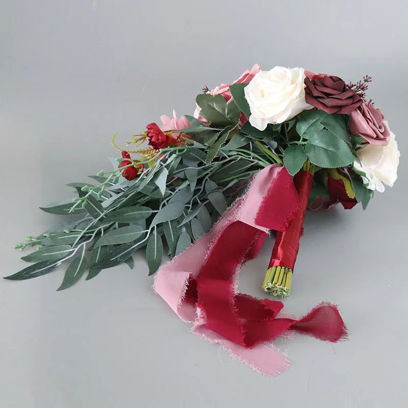 Bulk Cascading Rose Bridal Bouquet Wedding Bouquets Wholesale