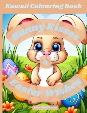 Bunny Kisses & Easter Wishes Colouring Book Premium Edition