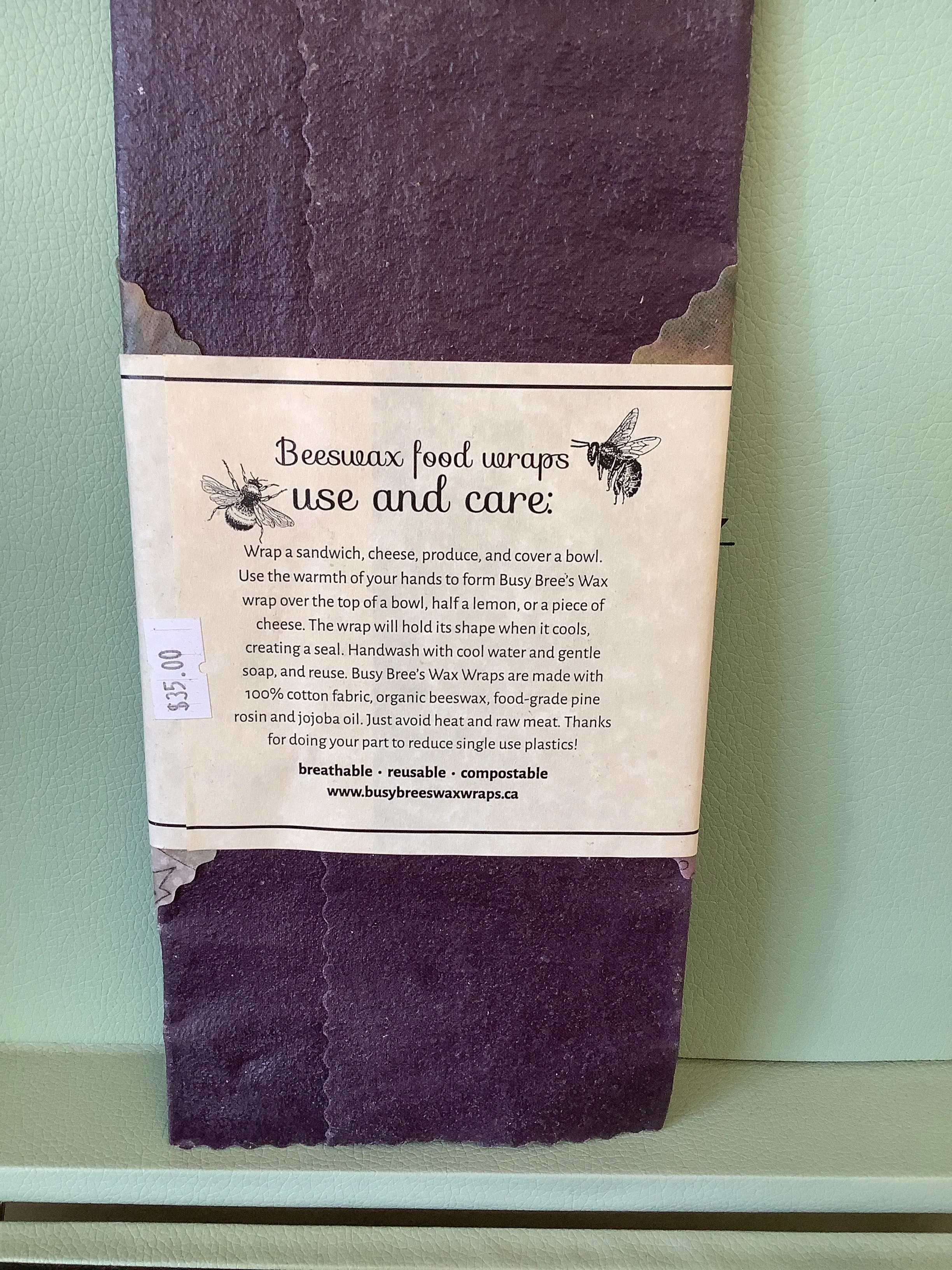 Busy Brees Wax Wraps Large and Small Pack