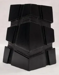 Candle Holder - Wooden Rustic w/Steel Top (8 x 8 x 12cm)