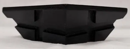Candle Stand - Wooden Rustic w/Plexiglass Mirror (7 x 7 4cm)