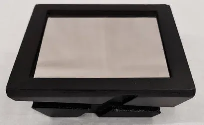 Candle Stand - Wooden Rustic w/Plexiglass Mirror (7 x 7 4cm)