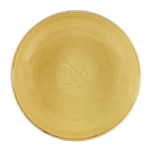 Churchill Stonecast Coupe Bowls Mustard Seed Yellow 310mm (Pack of 6) - DW377