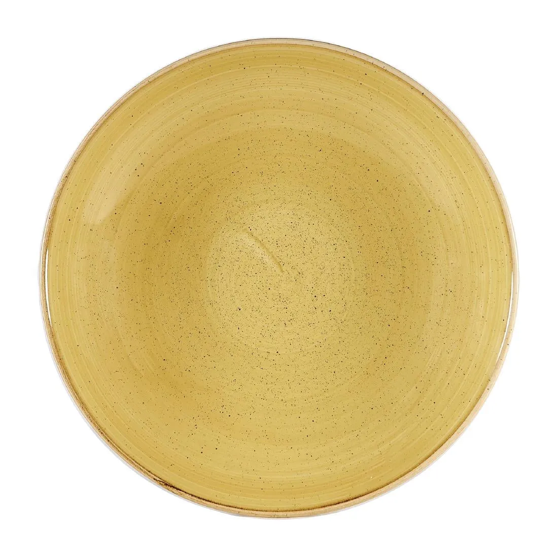 Churchill Stonecast Coupe Bowls Mustard Seed Yellow 310mm (Pack of 6) - DW377