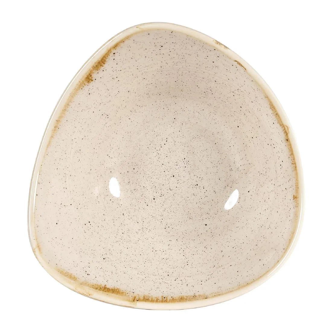 Churchill Stonecast Triangular Bowls Nutmeg Cream 185mm (Pack of 12) - DW370